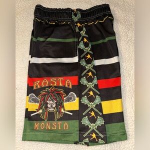Lacrosse Unlimited Rasta Monsta lacrosse shorts